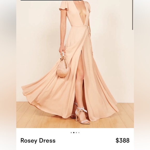 NWT- Reformation Rosey Wedding Dress Size M (STYLE NO LONGER SOLD ONLINE) - Picture 2 of 6